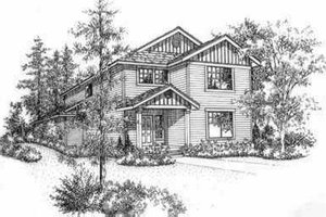 Traditional Exterior - Front Elevation Plan #78-105