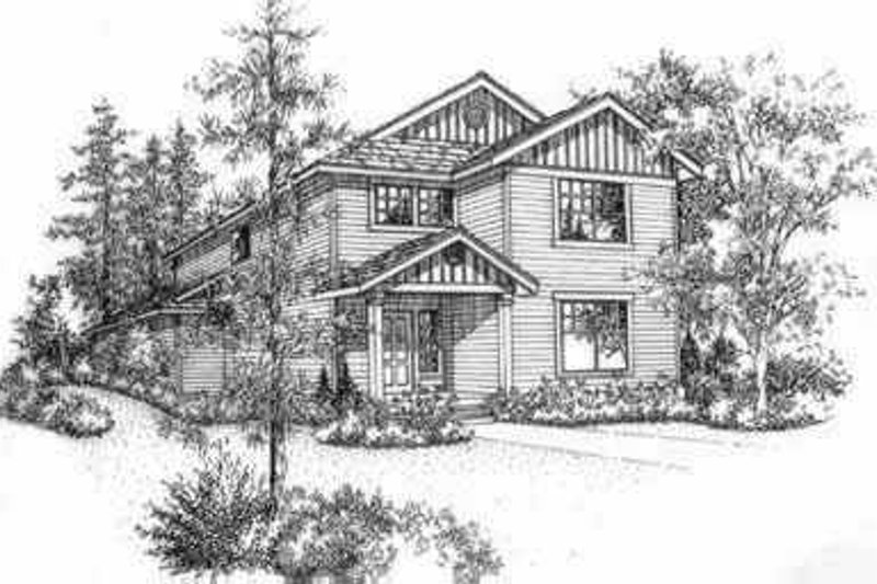 Traditional Style House Plan - 3 Beds 2.5 Baths 1667 Sq/Ft Plan #78-105