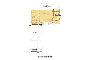 Floor Plan - Main Floor for Contemporary House Plan #1066-163 - 7 bed, 5.5 bath