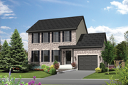 Colonial Style House Plan - 3 Beds 1.5 Baths 1363 Sq/Ft Plan #25-4871 