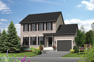 Colonial Exterior - Front Elevation Plan #25-4871