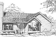 Traditional Style House Plan - 3 Beds 2 Baths 1016 Sq/Ft Plan #320-103 