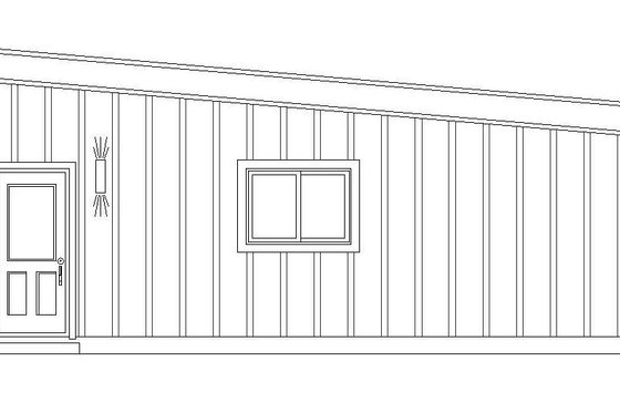 Exterior - Other Elevation 1 for Contemporary House Plan #932-117, 0 bath