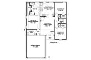 Ranch Style House Plan - 3 Beds 2 Baths 1387 Sq/Ft Plan #81-13874 
