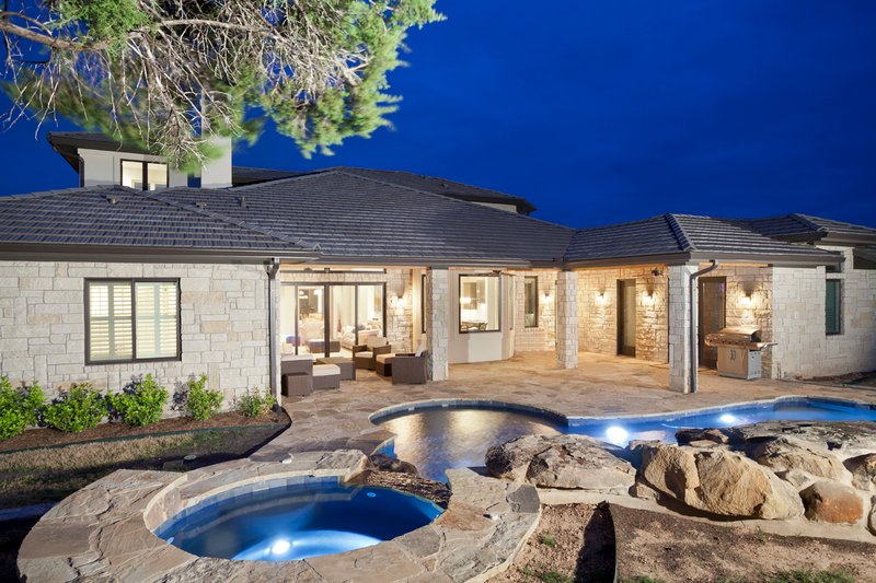 Dream House Plan - Exterior - Rear Elevation for Contemporary House Plan #935-24 - 5 bed, 5 bath