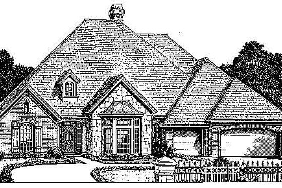Exterior - Front Elevation for Colonial House Plan #310-720 - 4 bed, 3.5 bath