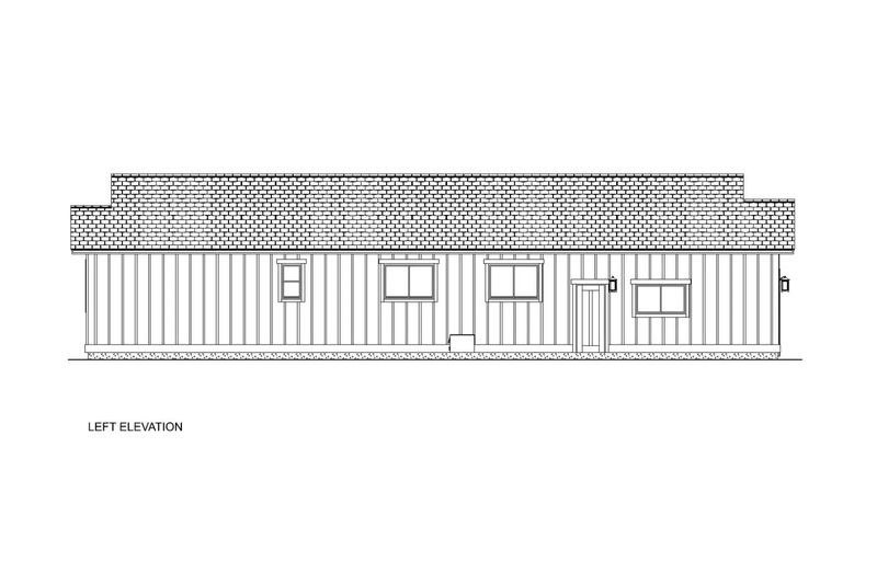 House Design - Exterior - Other Elevation 3 for Craftsman House Plan #126-282 - 3 bed, 2.5 bath