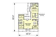 Ranch Style House Plan - 3 Beds 2 Baths 1716 Sq/Ft Plan #44-101 