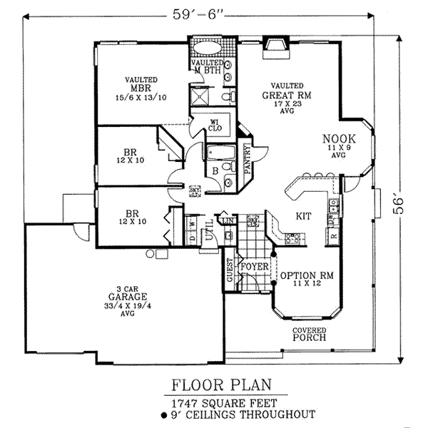 Traditional Floor Plan - Main Floor Plan #53-167