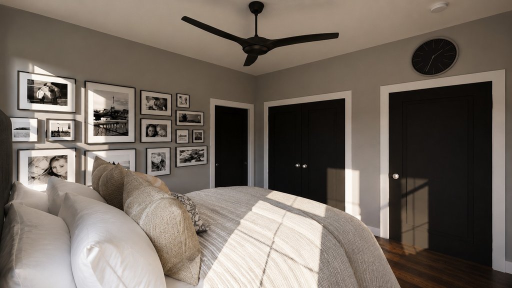 Interior - Master Bedroom 1 for Barndominium House Plan #1064-487 - 2 bed, 2 bath
