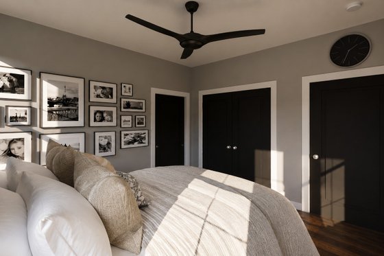 Interior - Master Bedroom 1 for Barndominium House Plan #1064-487 - 2 bed, 2 bath