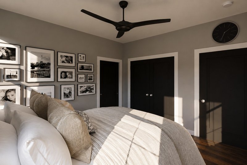 Dream House Plan - Interior - Master Bedroom 1 for Barndominium House Plan #1064-487 - 2 bed, 2 bath