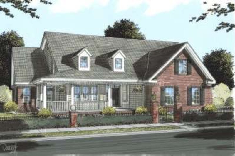 Home Plan - Country Exterior - Front Elevation Plan #20-1661
