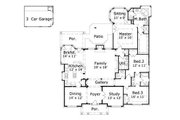 European Style House Plan - 3 Beds 2.5 Baths 2647 Sq/Ft Plan #411-269 