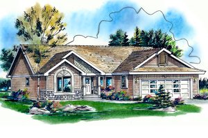 Traditional Exterior - Front Elevation Plan #18-1032