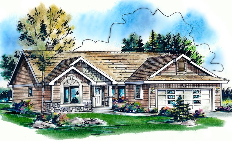 House Plan Design - Traditional Exterior - Front Elevation Plan #18-1032