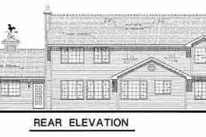Exterior - Rear Elevation for Country House Plan #18-234 - 4 bed, 2.5 bath
