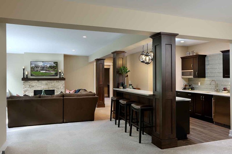 Architectural House Design - LL Family Room Wet Bar