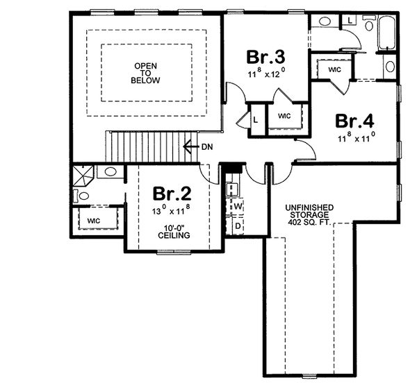 European house plan, floor plan