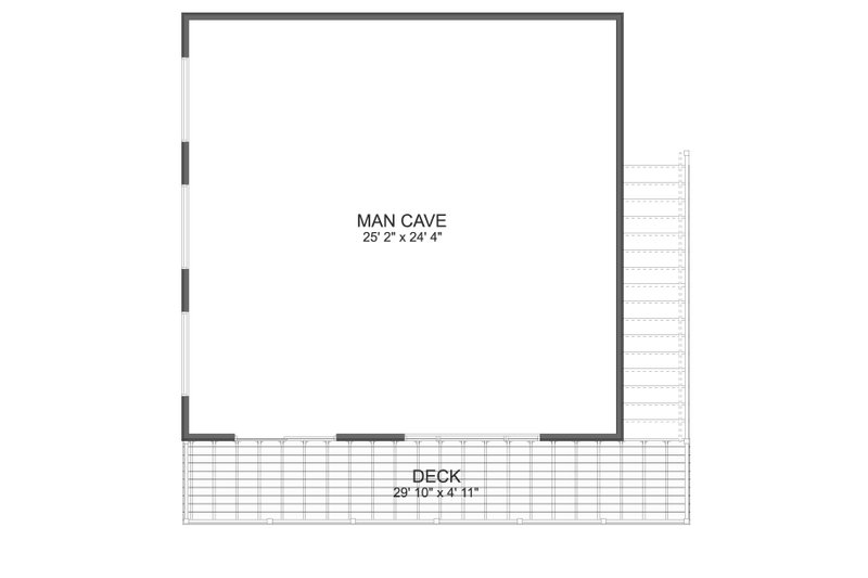 Home Plan - Floor Plan - Upper Floor for Modern House Plan #1060-363, 0 bath
