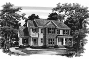 Country Style House Plan - 3 Beds 2.5 Baths 2370 Sq/Ft Plan #927-545 Exterior 