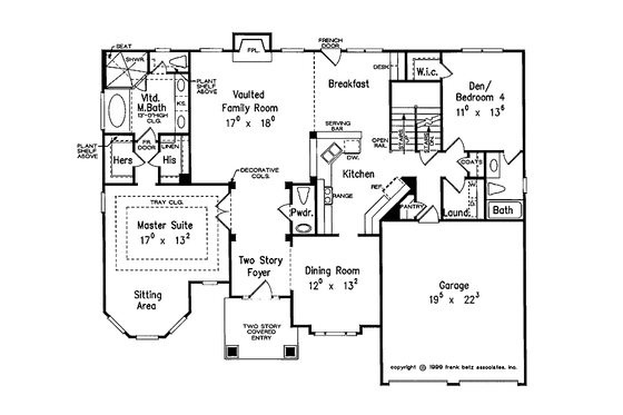Floor Plan - Main Floor for Traditional House Plan #927-773 - 4 bed, 3.5 bath