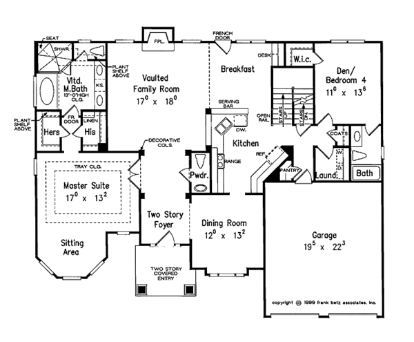 House Design - Traditional Floor Plan - Main Floor Plan #927-773