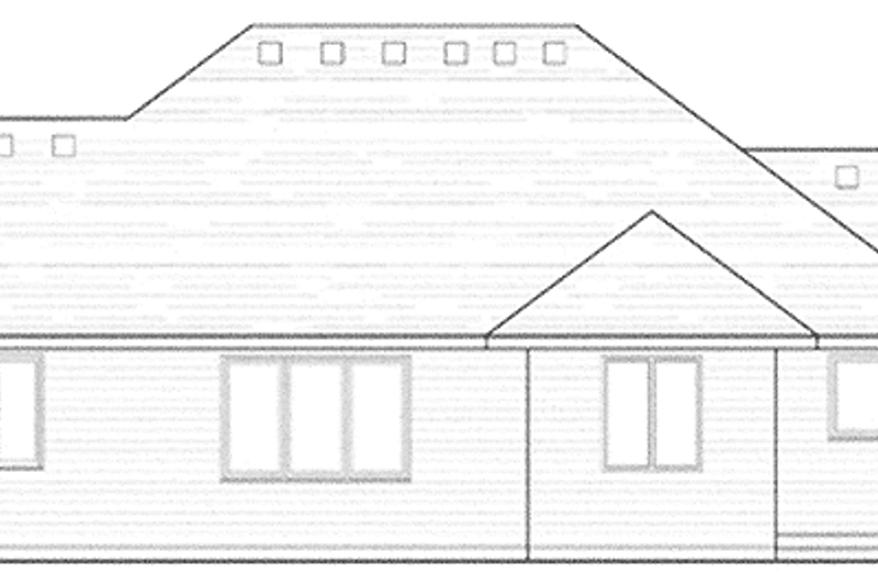 Home Plan - Exterior - Rear Elevation for Prairie House Plan #51-967 - 3 bed, 2.5 bath