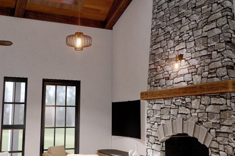 House Plan Design - Interior - Family Room for Farmhouse House Plan #54-454 - 3 bed, 3.5 bath