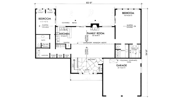 House Plan Design - Contemporary Floor Plan - Main Floor Plan #320-1196