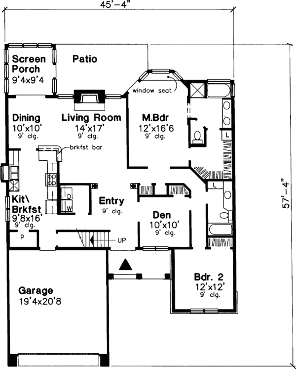 Home Plan - European Floor Plan - Main Floor Plan #320-535