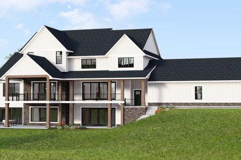 House Design - Exterior - Rear Elevation 1 for Craftsman House Plan #1064-273 - 5 bed, 5 bath