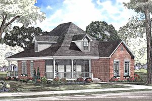 Country Exterior - Front Elevation Plan #17-3226