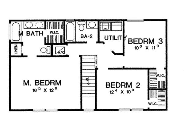 Home Plan - Country Floor Plan - Upper Floor Plan #472-281