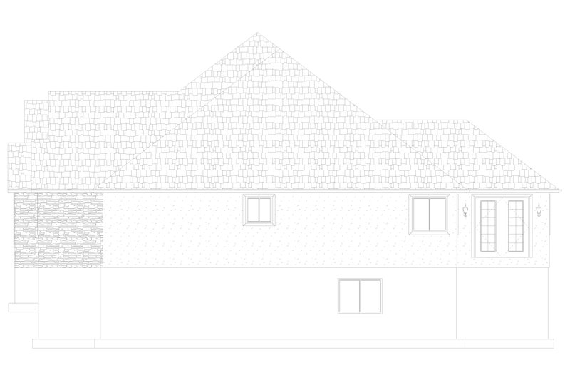 Dream House Plan - Exterior - Other Elevation 1 for Ranch House Plan #1060-298 - 3 bed, 2 bath