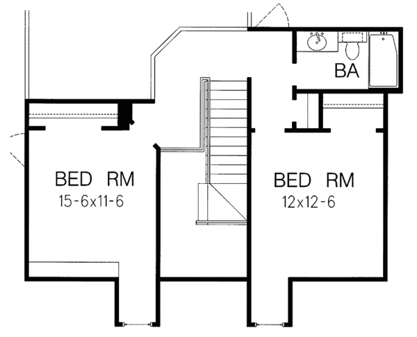 Architectural House Design - Country Floor Plan - Upper Floor Plan #15-354