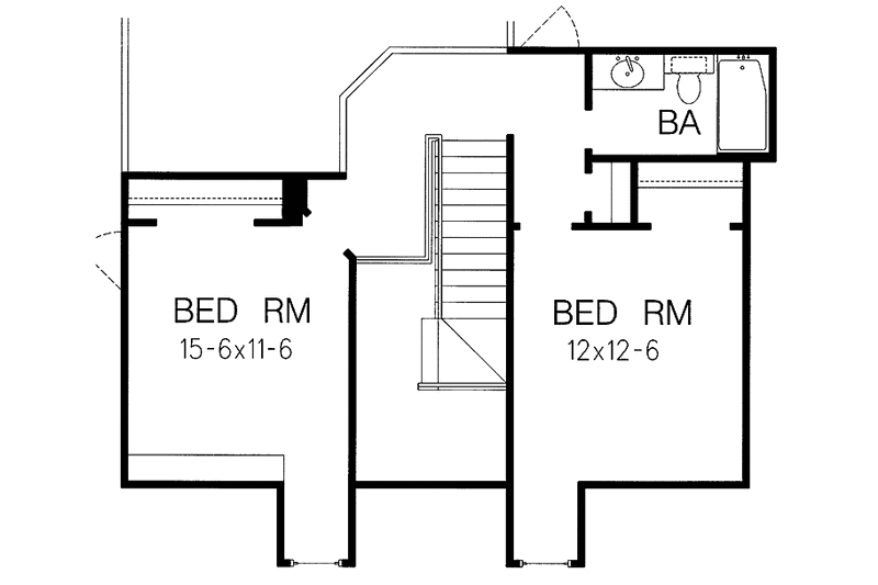 Dream House Plan - Floor Plan - Upper Floor for Country House Plan #15-354 - 4 bed, 4.5 bath