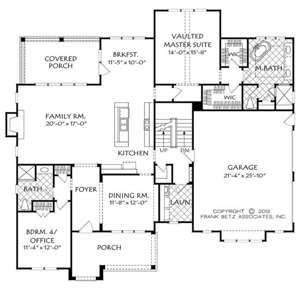 House Blueprint - European Floor Plan - Main Floor Plan #927-974