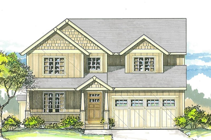 Home Plan - Traditional Exterior - Front Elevation Plan #53-578