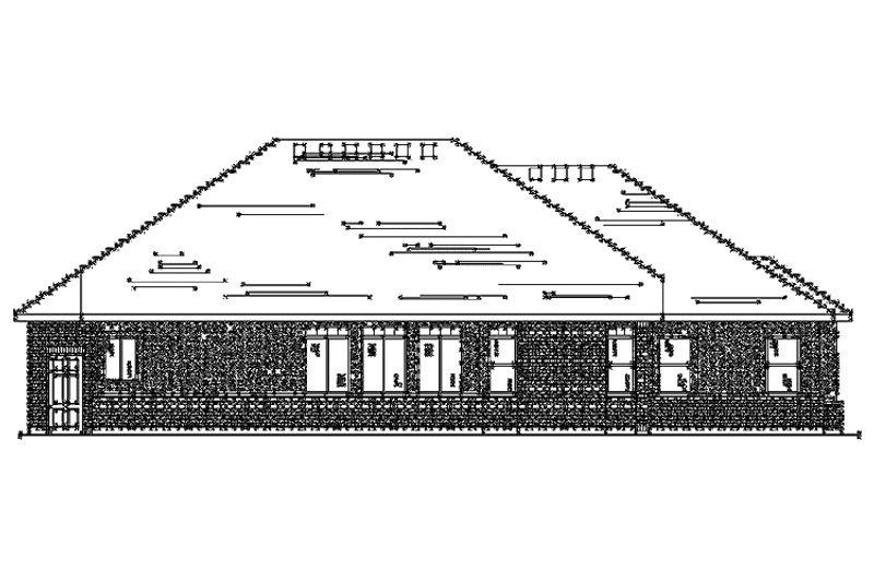 Home Plan - Exterior - Rear Elevation for Country House Plan #945-98 - 3 bed, 2.5 bath