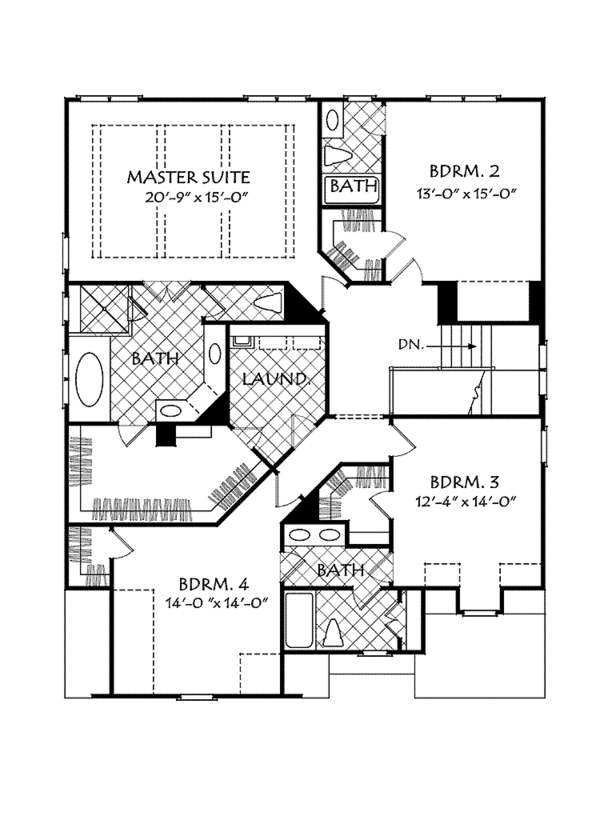 Country Floor Plan - Upper Floor Plan #927-536