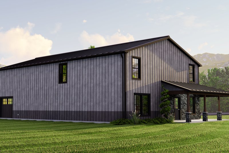 Home Plan - Exterior - Other Elevation 1 for Barndominium House Plan #1064-18 - 4 bed, 2.5 bath