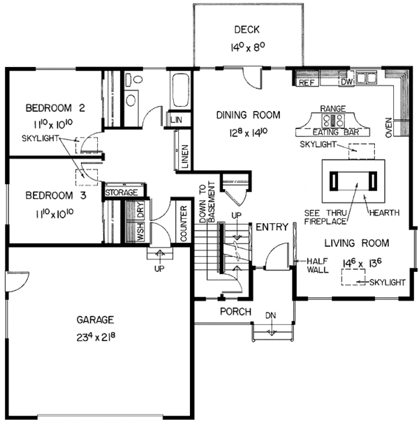 Home Plan - European Floor Plan - Main Floor Plan #60-920