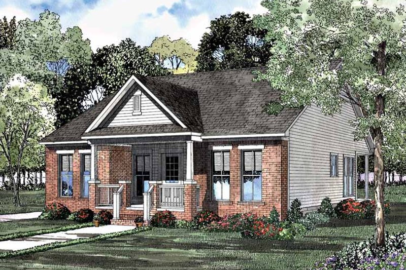 Dream House Plan - Craftsman Exterior - Front Elevation Plan #17-3085