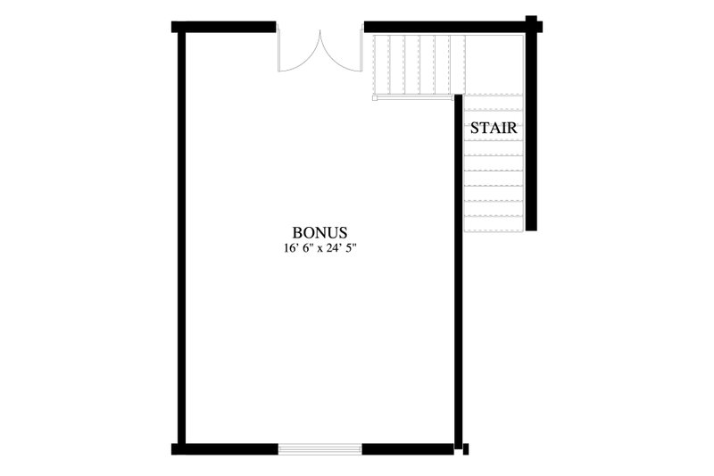 House Blueprint - Floor Plan - Upper Floor for Traditional House Plan #1060-89, 0 bath