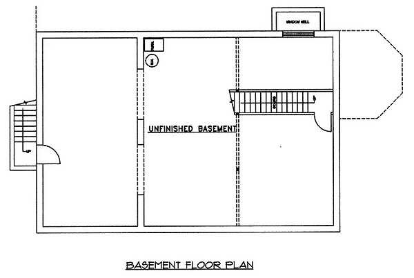 Dream House Plan - Floor Plan - Lower Floor for Country House Plan #117-176 - 3 bed, 3 bath