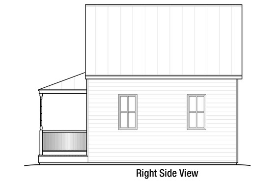 Exterior - Other Elevation 1 for Cottage House Plan #915-3 - 1 bed, 1 bath