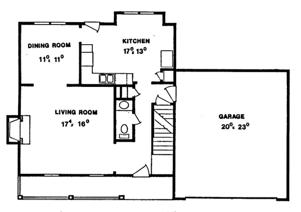 House Plan Design - Country Floor Plan - Main Floor Plan #405-240