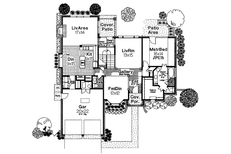 Dream House Plan - Floor Plan - Main Floor for Traditional House Plan #310-1050 - 4 bed, 3.5 bath