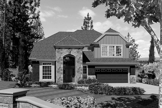 Exterior - Front Elevation 3 for Traditional House Plan #48-815 - 3 bed, 2.5 bath